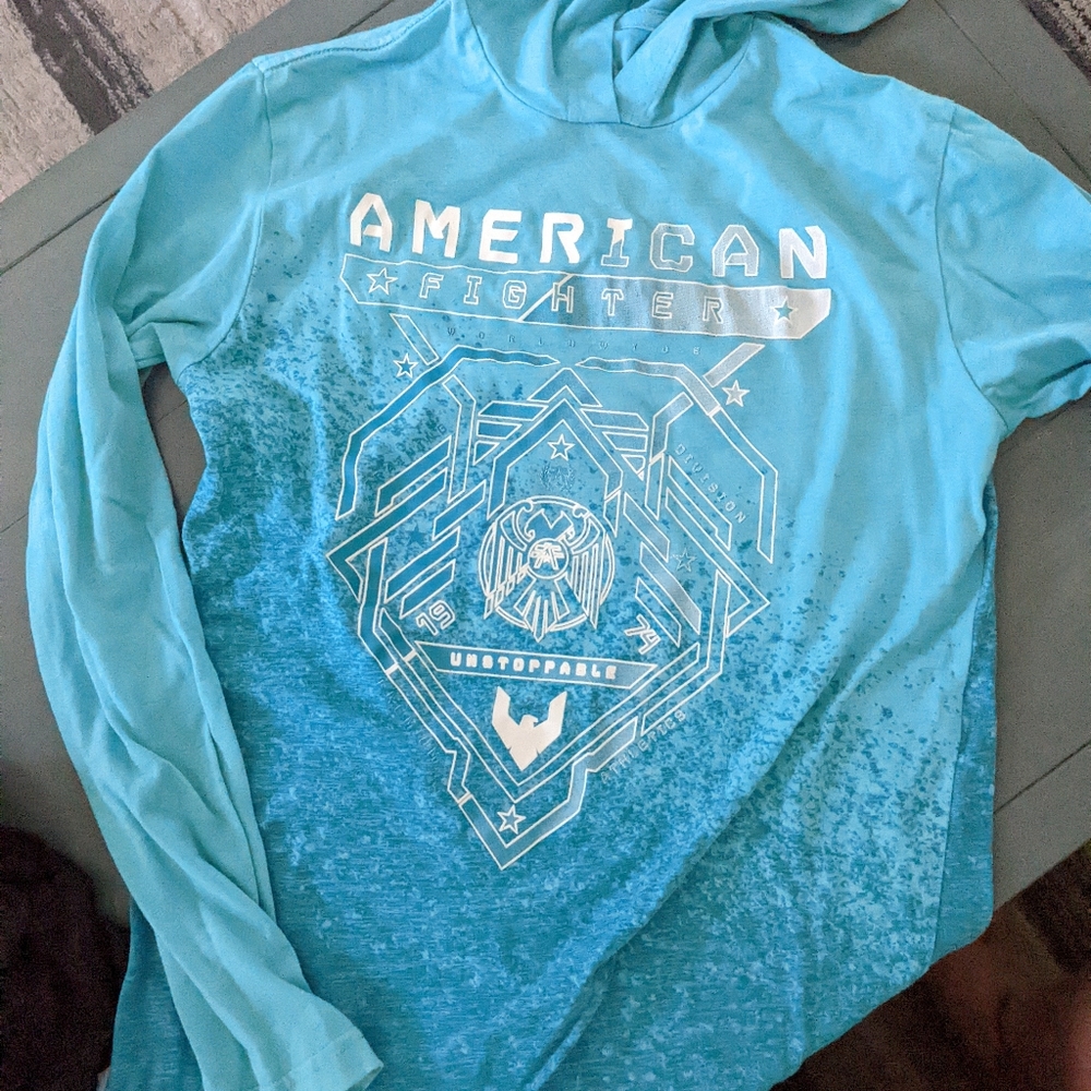 Ladies long sleeve American fighter tee shirt